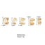Fashion Minimalist Leaf Design Ear Cuff Set for Women