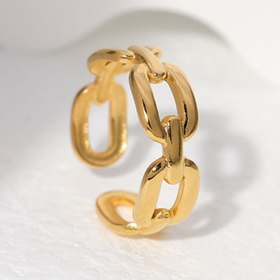 Fashion Minimalist Stainless Steel Open Ring for Couples