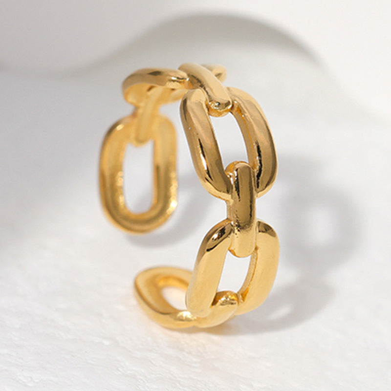 Fashion Minimalist Stainless Steel Open Ring for Couples