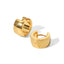 Fashion Solid Color Stainless Steel Earrings Gold Plated Stainless Steel Earrings