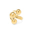 Geometric Star Titanium Steel Ring - 18K Gold Plated Statement Jewelry