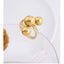 Geometric Star Titanium Steel Ring - 18K Gold Plated Statement Jewelry