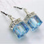 Fashion Square Alloy Plating Inlay Artificial Gemstones Women'S Drop Earrings 1 Pair