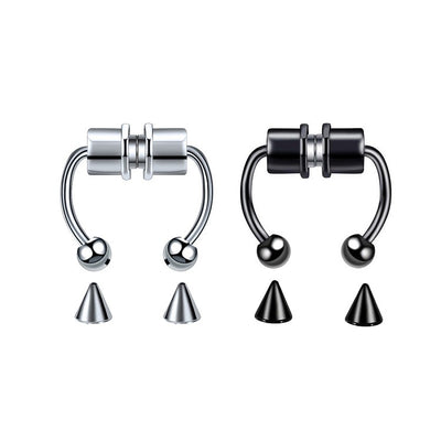 Fashion Stainless Steel Magnet Non-perforated Nose Ring