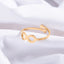 Fashion Stainless Steel Number 8 Open Ring Set