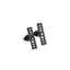Fashion Geometric Sun Moon Stainless Steel Stud Earrings