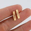 Fashion Geometric Sun Moon Stainless Steel Stud Earrings