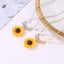 Fashion Sunflower Two Pearls Sun Flower Alloy Necklace NHCU152908