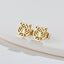 Fashion Tiger Head Titanium Steel Statement Earrings