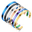Fashion Titanium Steel C-Shaped Customizable Phrase Bracelet