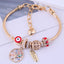 Fashion Trend Metal Devil's Eye Tree Of Life Pendant Multi-element Bracelet