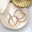 Fashion Trend New Exaggerated Alloy Frosted Circle Earrings Fashion Rock Round Earrings