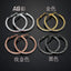 Exaggerated Geometric Circle Earrings with Large Diamond Design - Bridal Jewelry
