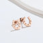 Fashion U Shape Titanium Steel Hollow Out Earrings with Horsehoe Pendant