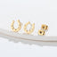 Fashion U Shape Titanium Steel Hollow Out Earrings with Horsehoe Pendant