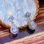 Fashion Water Drop AAA Zircon Copper Inlaid Diamond Emeral Earrings