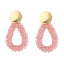 Fashion Water Drops Geometric Colorful Beads Earrings NHAS128379