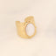 Fashion Geometric Turquoise Stainless Steel Open Ring