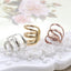 Fashion Women Multi-Layer U-Shaped Ear Cuff Clip Earrings Alloy