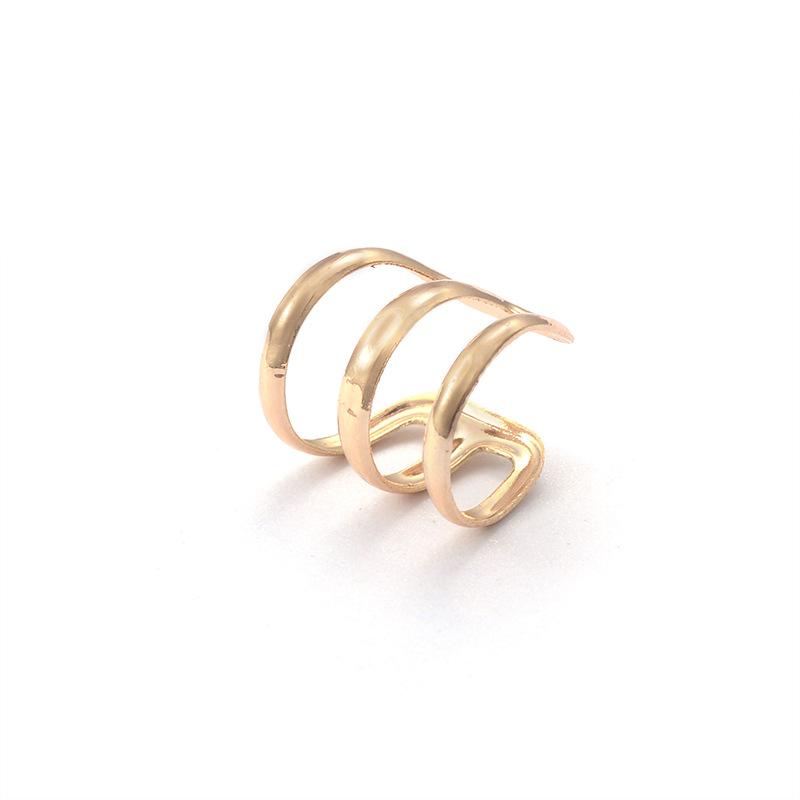 Fashion Women Multi-Layer U-Shaped Ear Cuff Clip Earrings Alloy