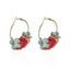 Fashion Wreath Earrings Flower Earrings NHPF151935