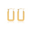 French Geometric 14k Gold Plated Stainless Steel Earrings for Women