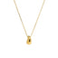 French Style Water Droplets Stainless Steel Titanium Steel Plating Three-dimensional 18K Gold Plated Pendant Necklace