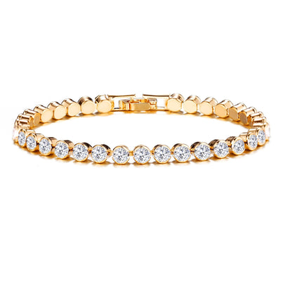 Austrian Crystal Silver Plated Rhinestone Bracelet for Women