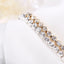Full Rhinestone Single Row Bracelet Roman Imitated Crystal Simply Studded NHPJ128260