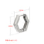 Glossy Stainless Steel Earrings Five-pointed Star Heart Triangle Geometric Ear Buckle