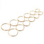 Golden Ear Ring Suit Korean Female Big Earring Simple Exaggerated Circle Ring