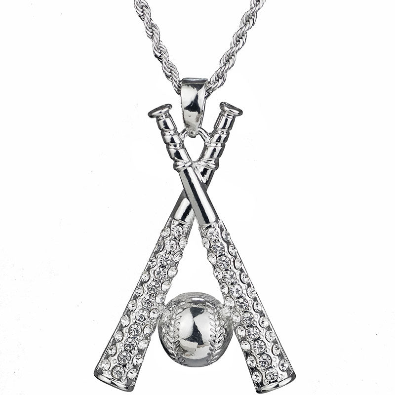 HIP Hop Baseball Bat Necklace