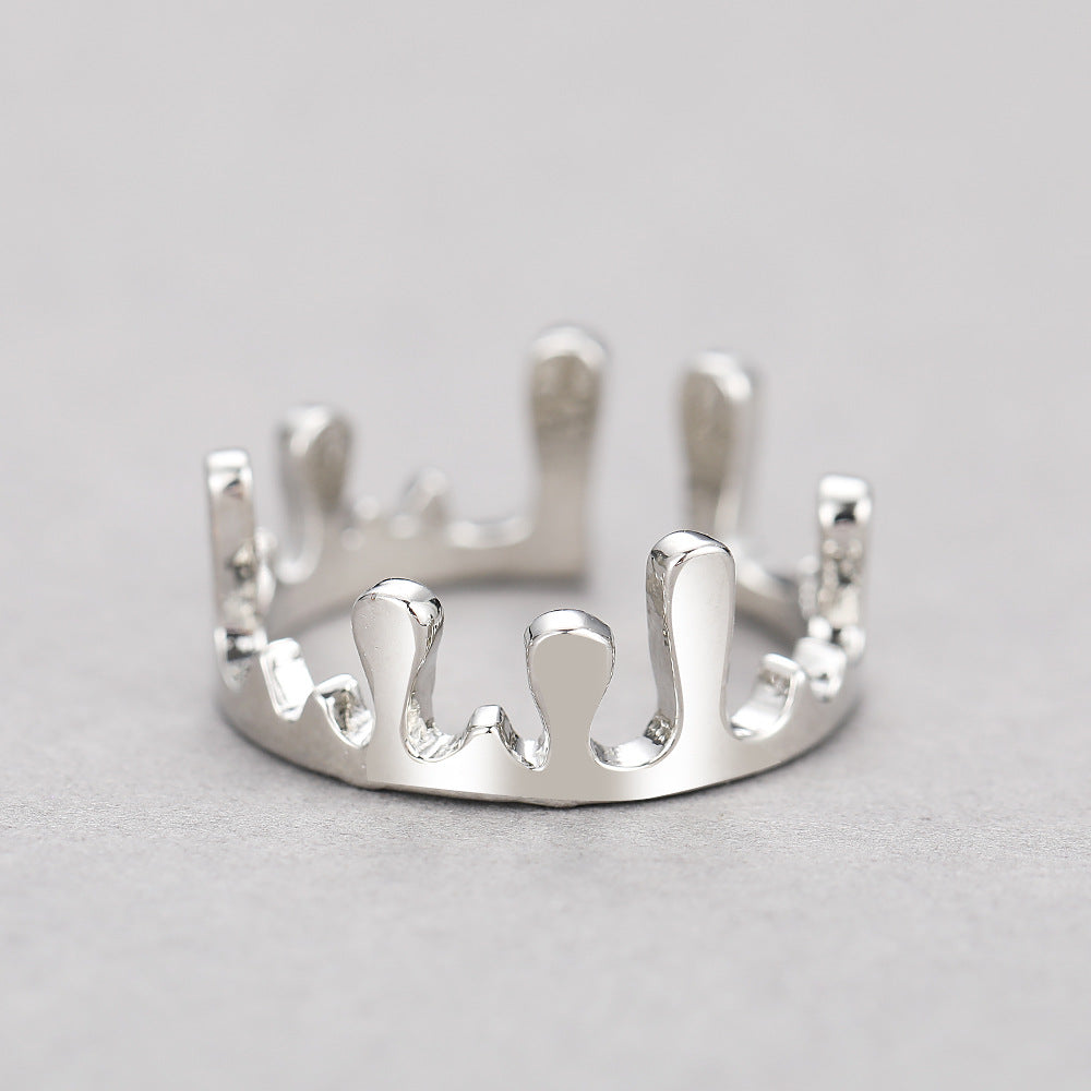 Halloween Irregular Crown Shape Ring for Trendy Street Style