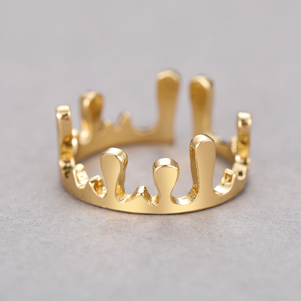 Halloween Irregular Crown Shape Ring for Trendy Street Style