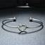 Handmade Minimalist Knot 18K Gold Plated Stainless Steel Cuff Bracelet