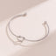 Handmade Minimalist Knot 18K Gold Plated Stainless Steel Cuff Bracelet