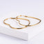 Heart Shape 18k Gold Titanium Steel Fashion Earrings