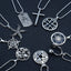 Hip-Hop Cross Star Snake Stainless Steel Pendant Necklace with Weightlifter Charm