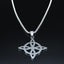 Geometric Stainless Steel Celtic Knot Pendant Necklace