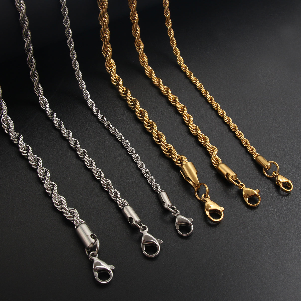 Hip-Hop Vintage Style Solid Color Stainless Steel Plating Gold Plated Pendant Necklace