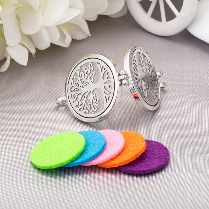 Hot Sale Aromatherapy Photo Box  Can Open Stainless Steel Necklace Wholesale