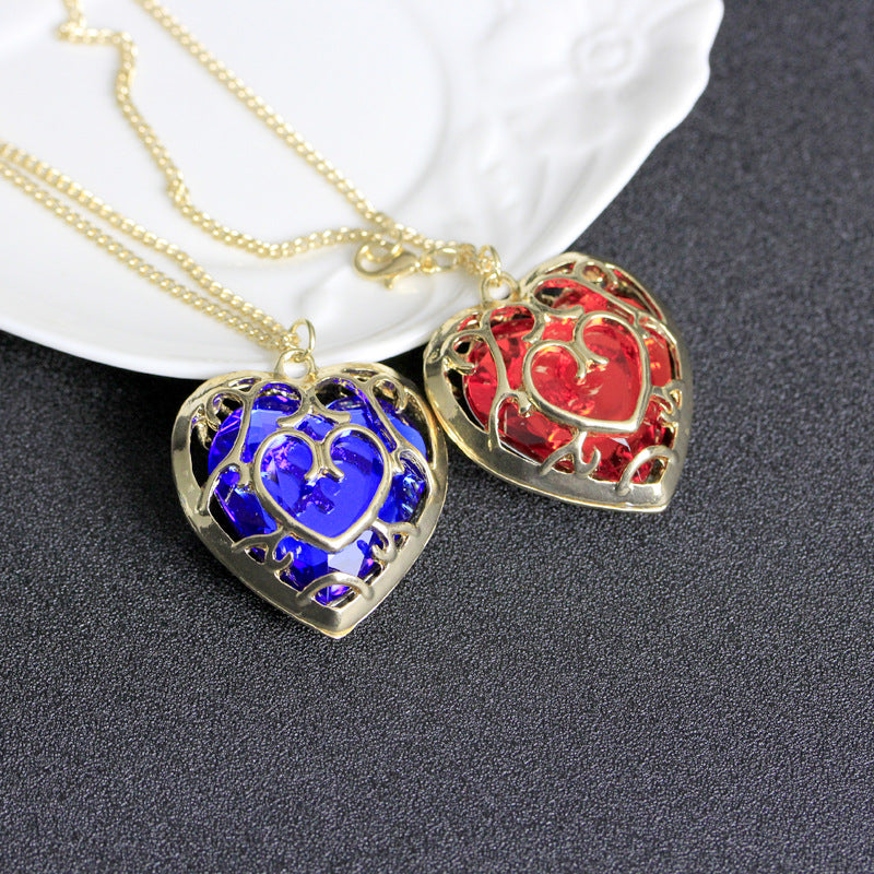 Legend of Zelda Hollow Heart Crystal Necklace