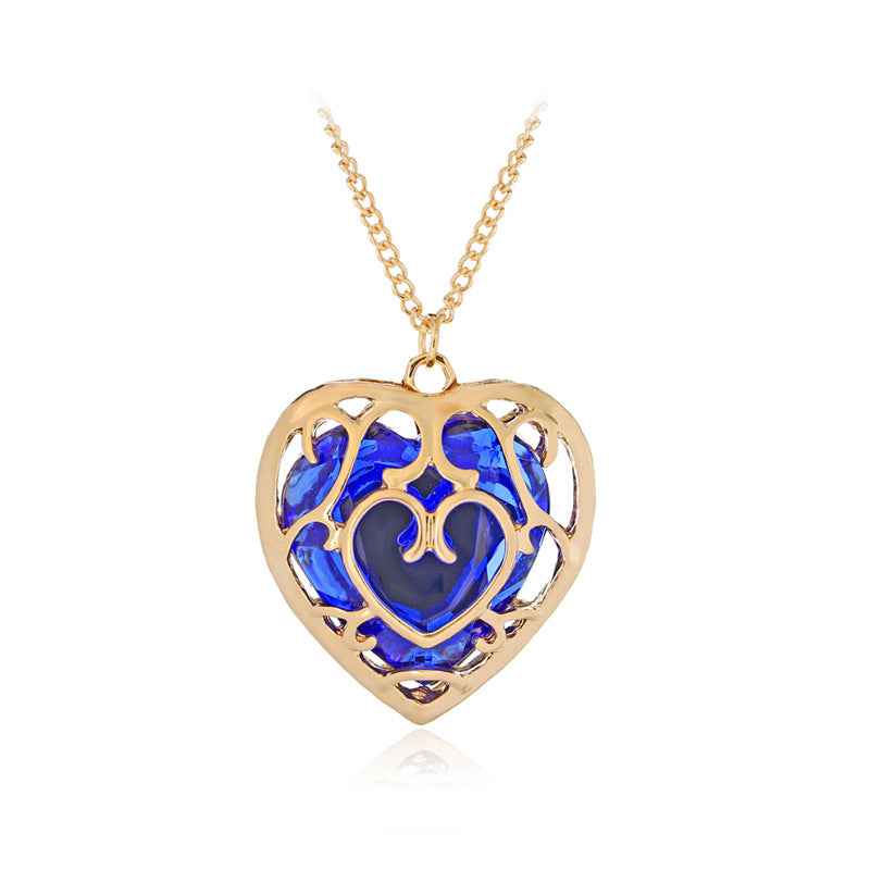 Legend of Zelda Hollow Heart Crystal Necklace