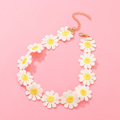Hot Selling Children's Fashion Daisy Flower Necklace
