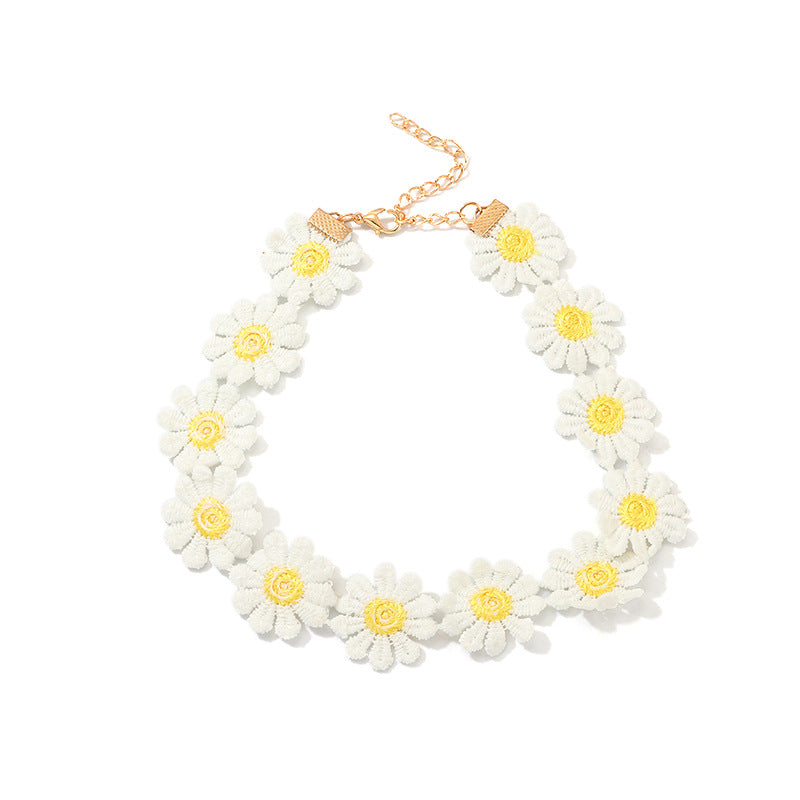 Hot Selling Children's Fashion Daisy Flower Necklace