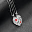 Hot-selling Fashion Good Sisters English Letter Two Petal Love Stitching Necklace Wholesale