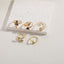 IG Style Casual Arrow Snake Bird Zircon Enamel 14K Gold Plated Open Ring