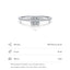 Modian S925 Sterling Silver Heart Zircon Ring for Women - Fashionable and Versatile Cube Design