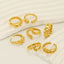 IG Style Geometric 18K Gold Plated Stainless Steel Asymmetric Ring