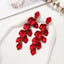 IG Style Retro Acrylic Flower Petal Drop Earrings in Sterling Silver